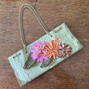 Carlos Falchi python clutch Fatto A Mano